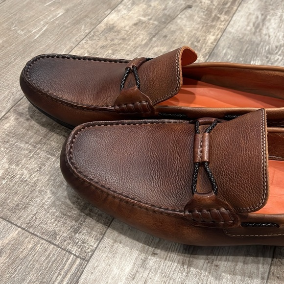 LN Men’s Martin Dingman Bourbon Bermuda Pebble Grain Braided Bit Loafers Size 12 - Picture 6 of 10